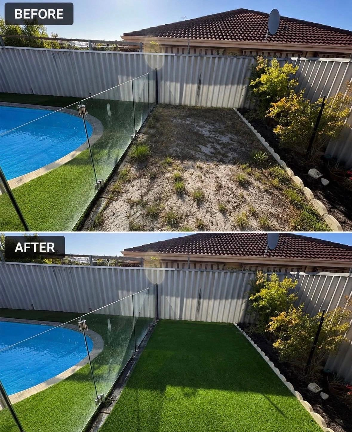 Before After Pool
